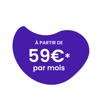 à partir de 59€* par mois